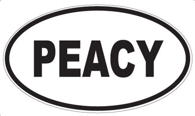 PEACY - Oval Magnet