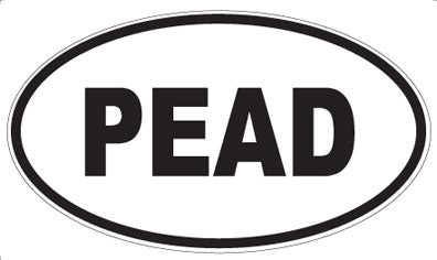PEAD - Oval Sticker