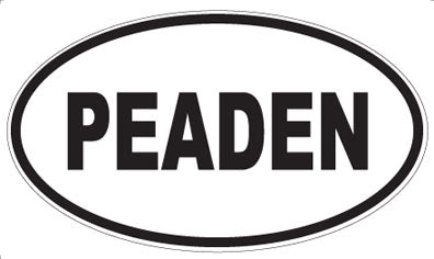 PEADEN - Oval Sticker