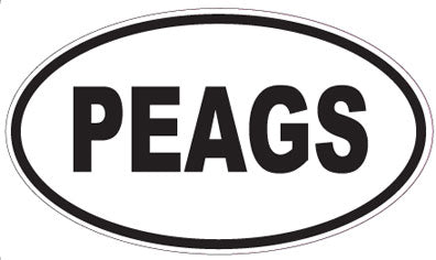 PEAGS - Oval Magnet