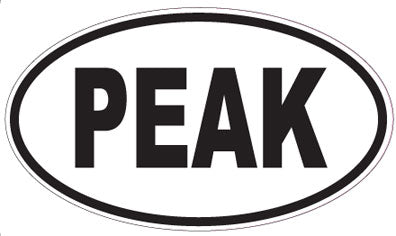 PEAK - Oval Sticker