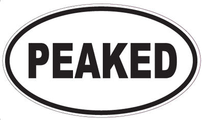 PEAKED - Oval Sticker