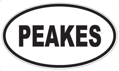 PEAKES - Oval Magnet