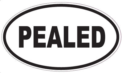 PEALED - Oval Sticker