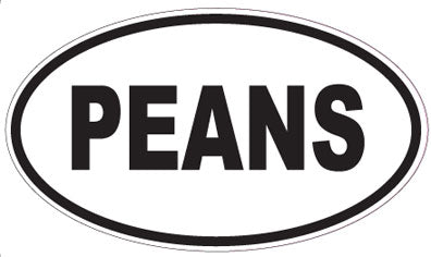 PEANS - Oval Magnet