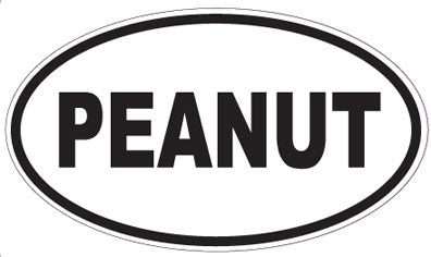 PEANUT - Oval Sticker
