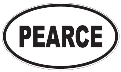 PEARCE - Oval Sticker