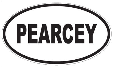 PEARCEY - Oval Sticker