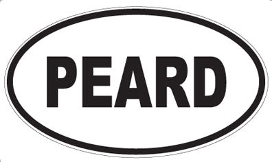 PEARD - Oval Magnet