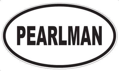 PEARLMAN - Oval Magnet