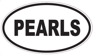 PEARLS - Oval Sticker