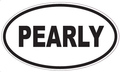 PEARLY - Oval Sticker