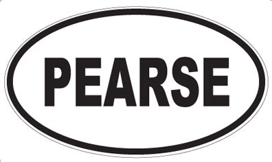 PEARSE - Oval Sticker