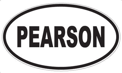 PEARSON - Oval Magnet