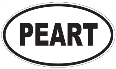 PEART - Oval Magnet