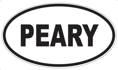 PEARY - Oval Magnet