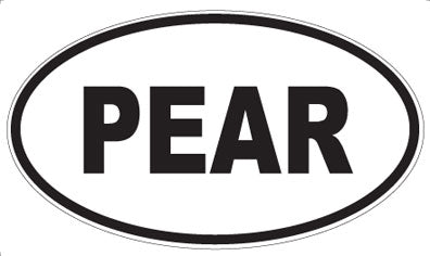 PEAR - Oval Magnet