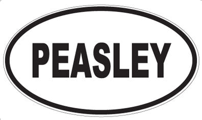 PEASLEY - Oval Magnet