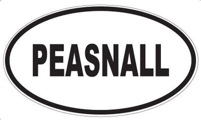 PEASNALL - Oval Magnet