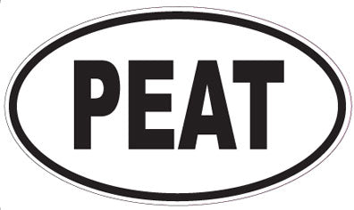 PEAT - Oval Sticker