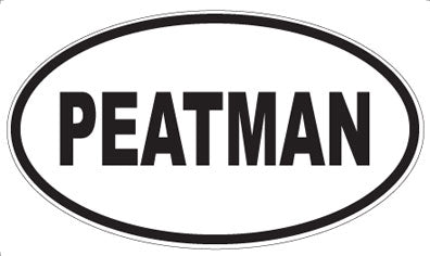 PEATMAN - Oval Sticker