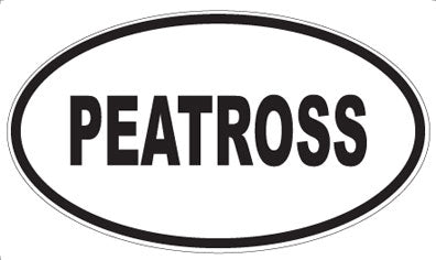 PEATROSS - Oval Sticker
