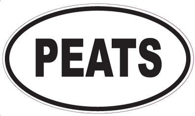 PEATS - Oval Sticker