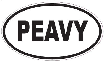 PEAVY - Oval Sticker