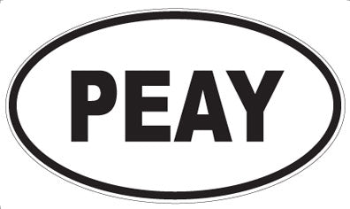 PEAY - Oval Magnet