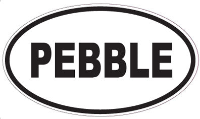 PEBBLE - Oval Sticker
