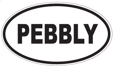 PEBBLY - Oval Sticker