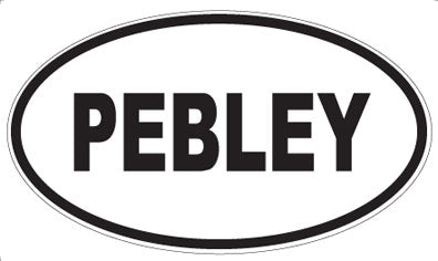 PEBLEY - Oval Sticker