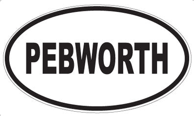 PEBWORTH - Oval Sticker