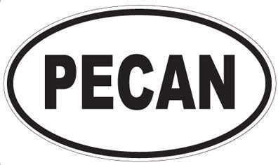 PECAN - Oval Sticker