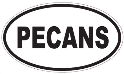 PECANS - Oval Sticker