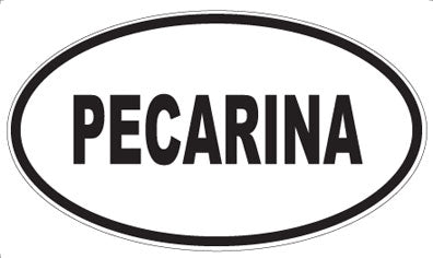 PECARINA - Oval Sticker