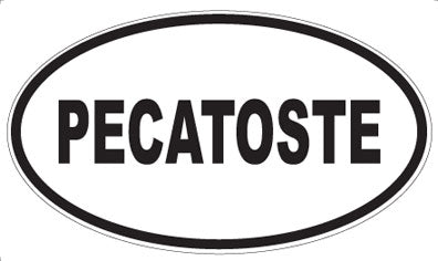 PECATOSTE - Oval Sticker