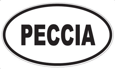 PECCIA - Oval Sticker