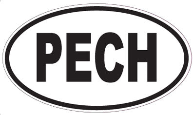PECH - Oval Sticker