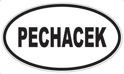 PECHACEK - Oval Sticker