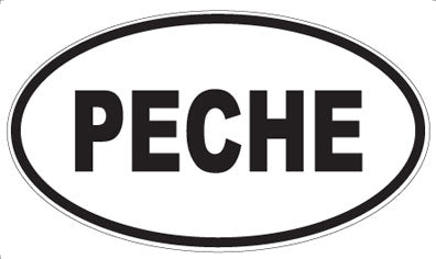 PECHE - Oval Sticker
