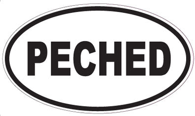 PECHED - Oval Sticker