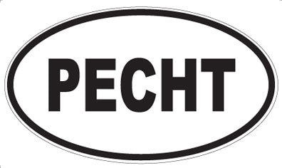 PECHT - Oval Sticker