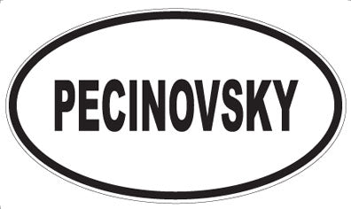 PECINOVSKY - Oval Sticker