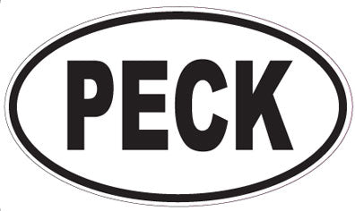 PECK - Oval Sticker