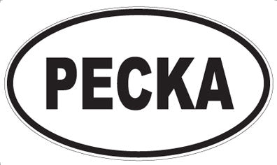 PECKA - Oval Sticker
