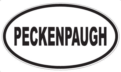 PECKENPAUGH - Oval Magnet