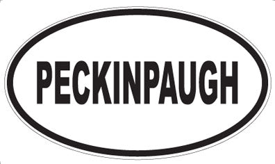 PECKINPAUGH - Oval Sticker
