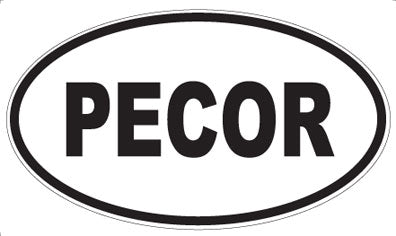 PECOR - Oval Sticker