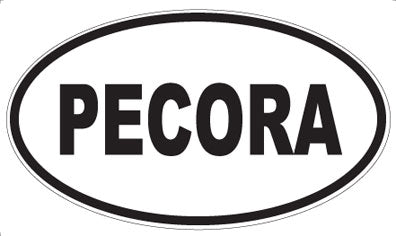 PECORA - Oval Sticker